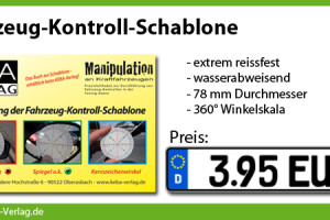 Fahrzeug-Kontroll-Schablone Fahrzeug-Kontroll-Schablone